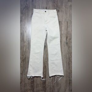 Zara Cream Flare Jeans